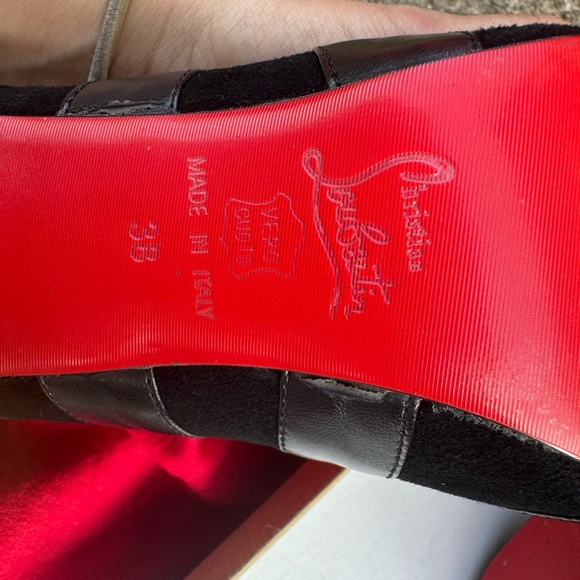 Christian Louboutin Black Multi-Strap Heels - Picture 5 of 10